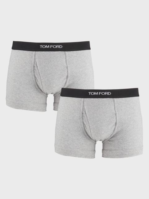TOM FORD Men's 2-Pack Solid Jersey Boxer Briefs