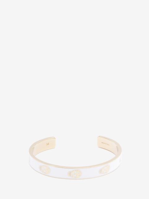 Alexander McQueen Thin Skull Cuff