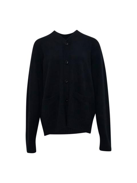 sacai Black Button-Up Cardigan