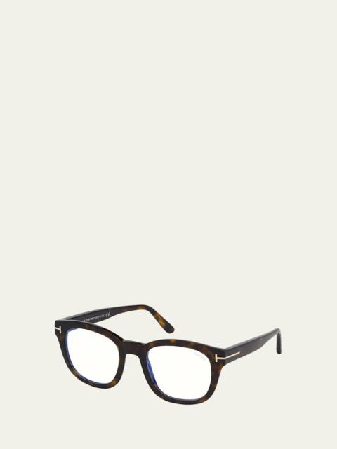 TOM FORD Blue Block Square Optical Frame