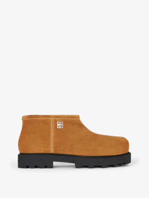 Givenchy STORM ANKLE BOOTS IN SUEDE AND SHEARLING