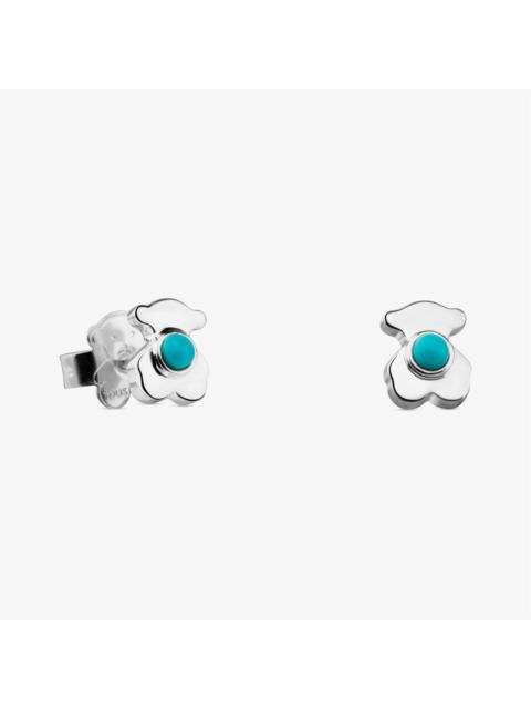 TOUS Silver Super Power Earrings with Ceramic