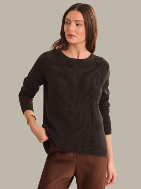 525 america Emma: Crewneck Shaker Stitch Cotton Sweater