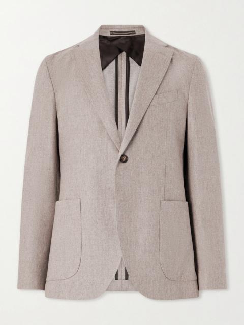 SLOWEAR Wool-Blend Flannel Blazer Jacket