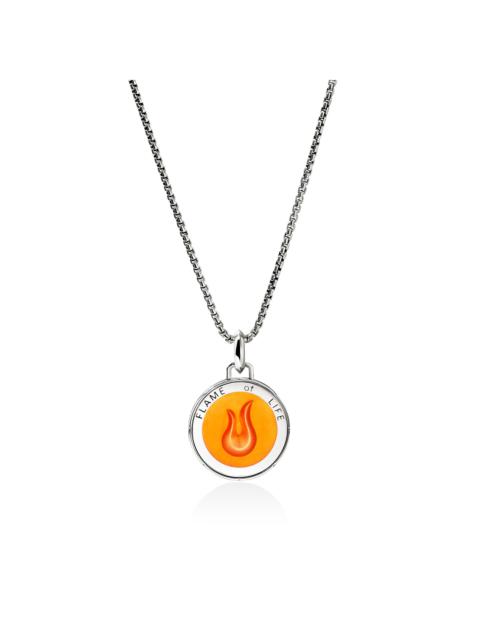 JOHN HARDY Flame Talisman Necklace, Sterling Silver, Enamel