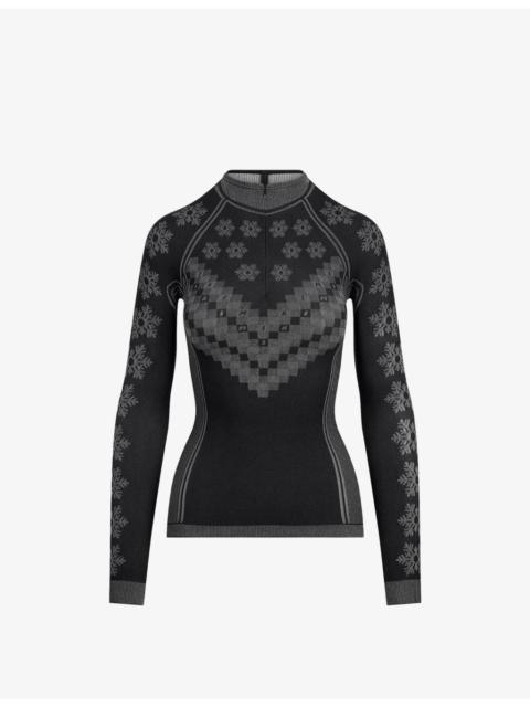 SKIMS First Layer Half-Zip Long-Sleeve Thermal Top