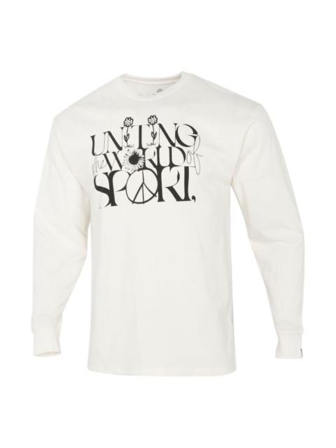 Nike Nike Sportswear Casual Sports Round Neck Pullover Long Sleeves Creamy White DM2191-902
