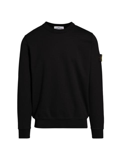 Stone Island Men's Cotton Crewneck Sweater - Black
