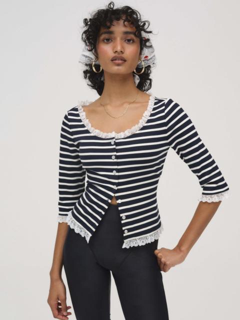 For Love & Lemons Suzette Stripe Cardigan
