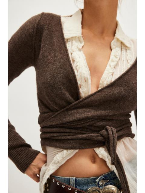 FREE PEOPLE Cashmere Reversible Wrap Sweater