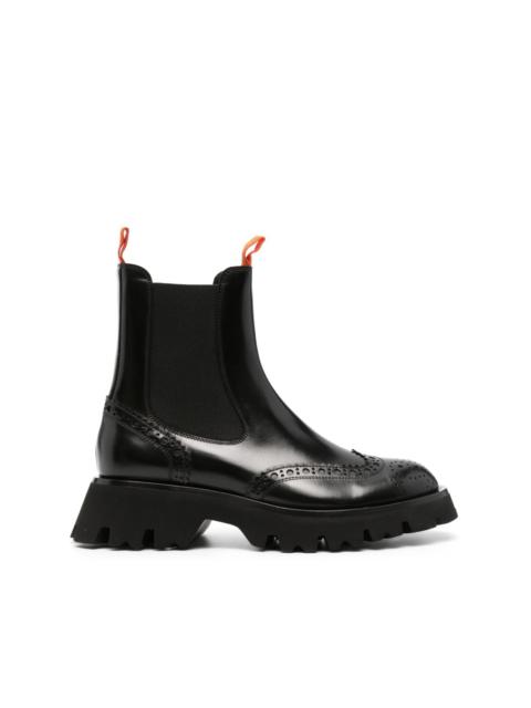 Santoni 45mm leather Chelsea boots