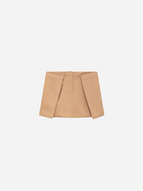 MSGM Gabardine mini skirt with double panels