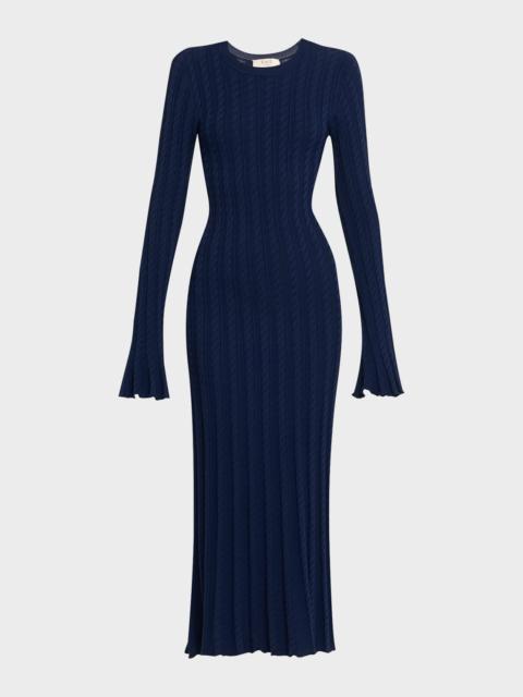 Sea Rhea Cable-Knit Midi Dress