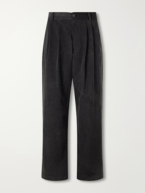AGOLDE Slater Straight-Leg Cotton-Moleskin Trousers