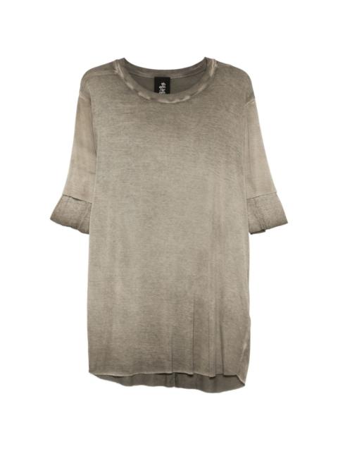 thom/krom ribbed-trim T-shirt