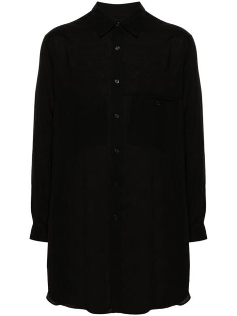 Yohji Yamamoto spread-collar shirt