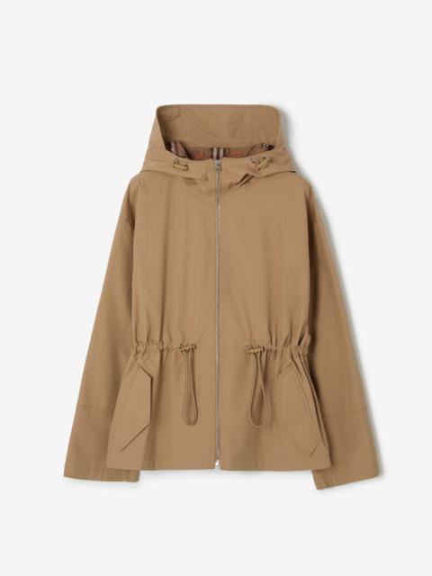 Cotton Blend Hooded Jacket