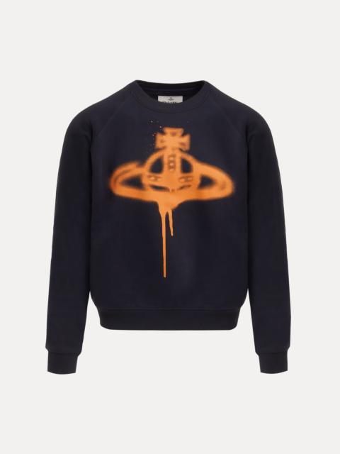 Vivienne Westwood SPRAY ORB RAGLAN SWEATSHIRT