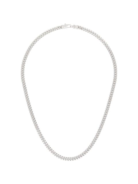 TOM WOOD Silver Curb Chain L Necklace