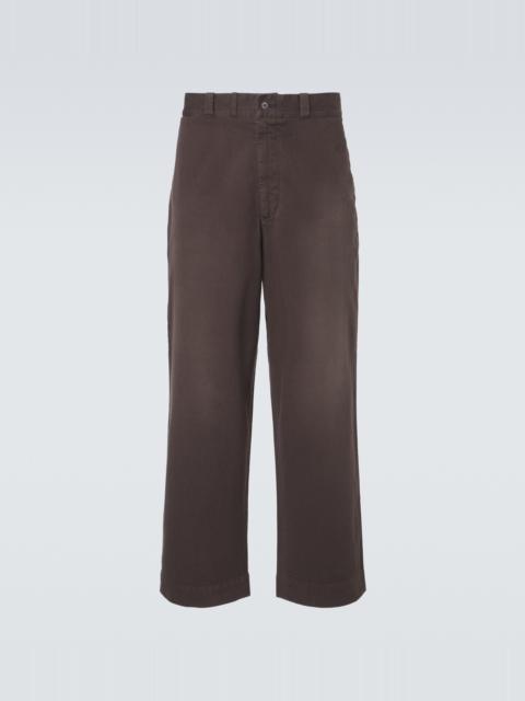A.PRESSE Vintage cotton wide-leg pants