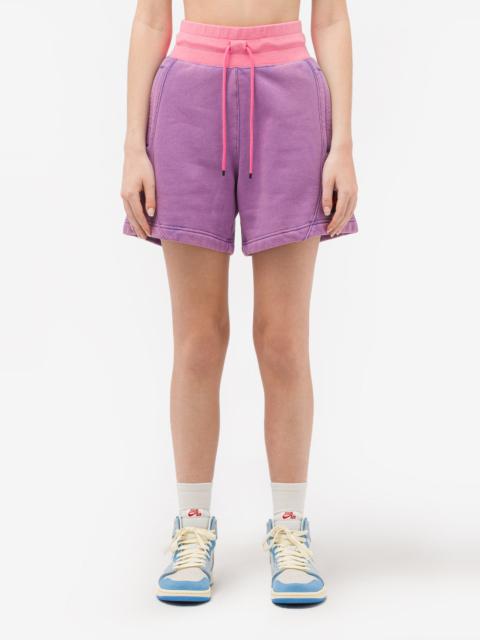 Jordan Flight Fleece Shorts in Wild Violet/Pinksicle