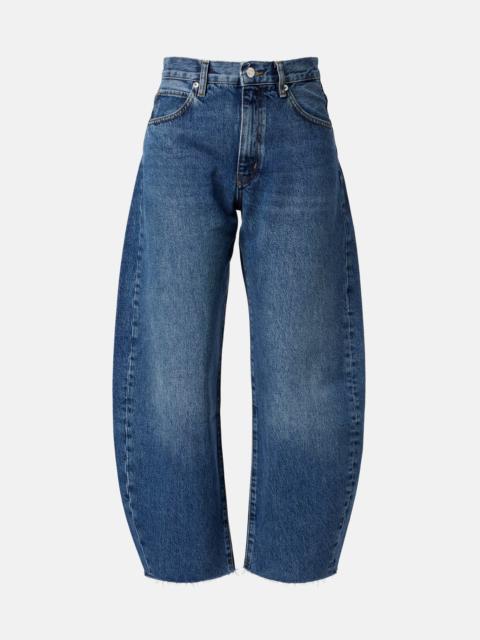 FRAME Bubble Crop barrel-leg jeans