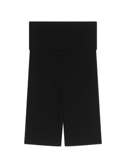 Dries Van Noten rib knit biker shorts