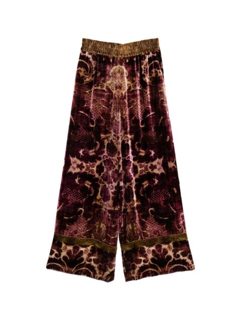 Pierre-Louis Mascia Velvet wide-leg trousers