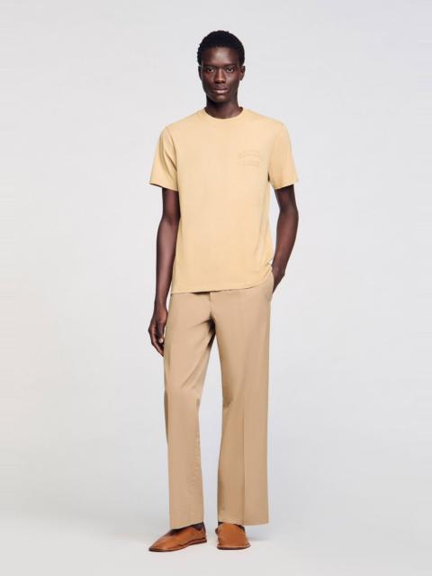 Sandro WORN-EFFECT T-SHIRT