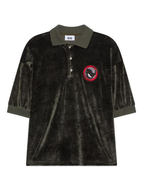GCDS logo-patch polo shirt