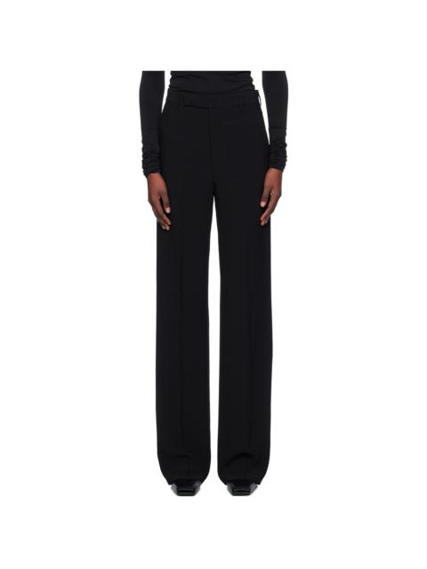 Rick Owens Black Porterville Heavy Cady Dietrich Trousers