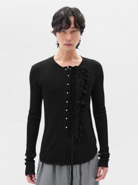 Ann Demeulemeester Maris Long Sleeves Serafino Top