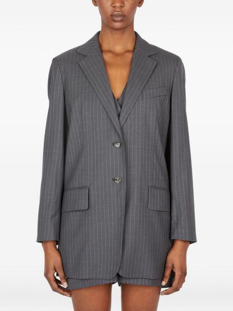 Max Mara single-breasted pinstripe blazer