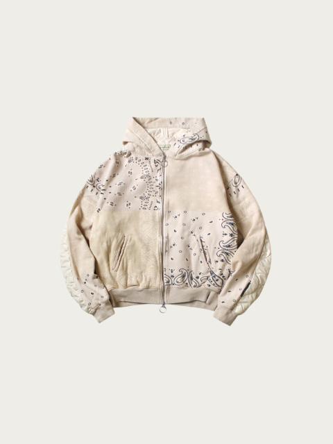 Kapital SWT Knit Bandanna BIVOUAC Hooded Blouson - Natural