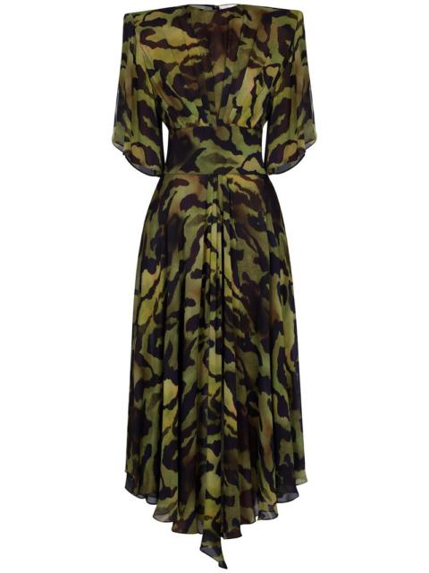 ALEXANDRE VAUTHIER Printed georgette long dress