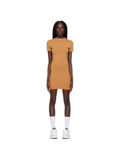 Heron Preston Tan Style Minidress