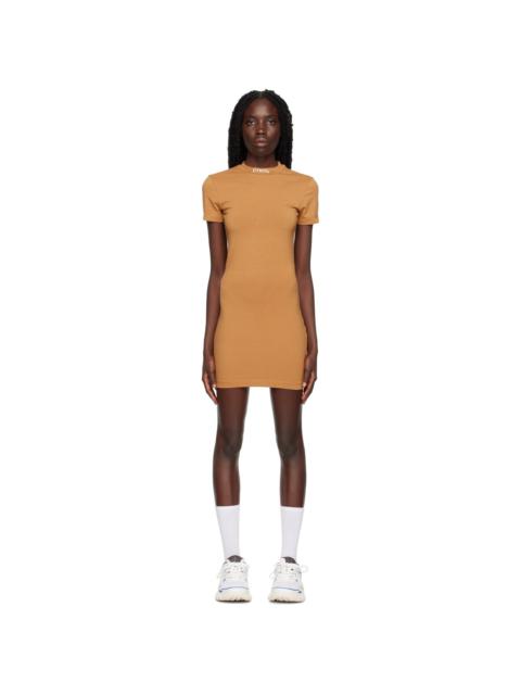 Heron Preston Tan Style Minidress