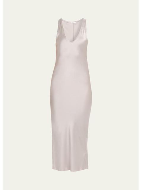 All Three Anna Silk Midi Dress