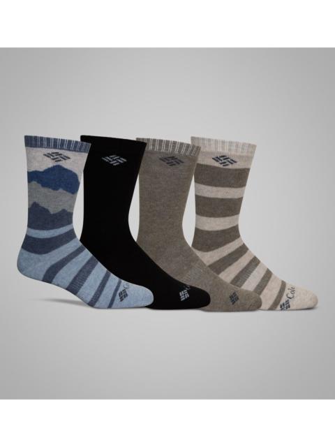 Columbia Men's Mountain View Midweight Wool Crew Sock - 4pk