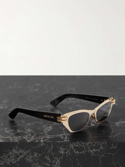Dior CDior B3U cat-eye acetate and gold-tone sunglasses