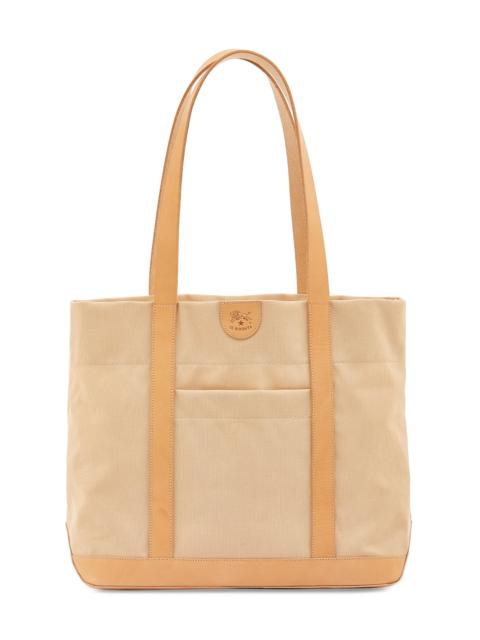 IL BISONTE Women's Caramella Classic Medium Tote - Seashell Natural