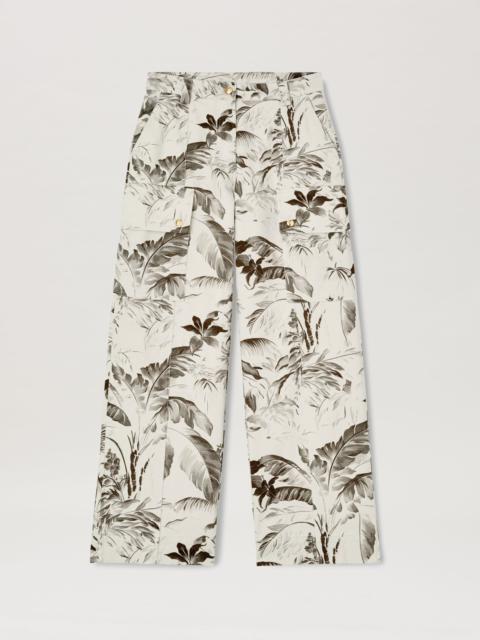 Palm Angels Jungle print cargo pants