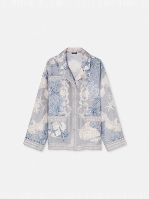 Barocco Sea Oversized Silk Shirt