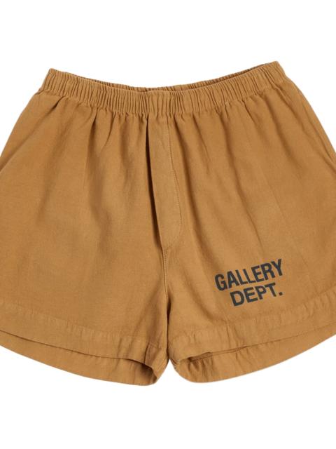 GALLERY DEPT. Logo Zuma Shorts "Tan Black" GD130