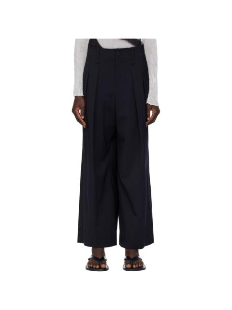 ISSEY MIYAKE Black Round Trousers
