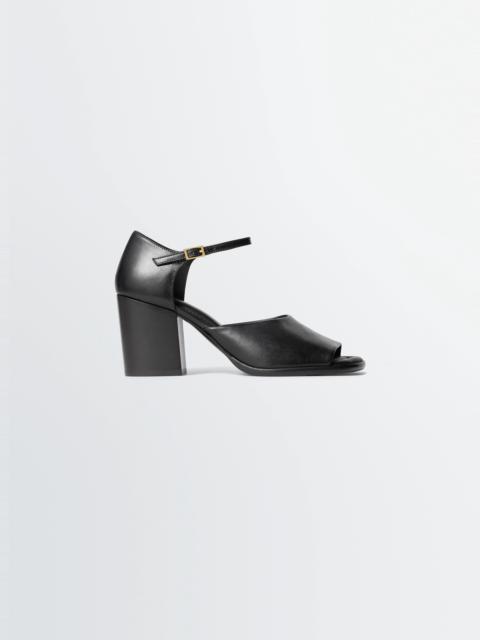 Lemaire HEELED SANDALS IN GLOSSY LEATHER