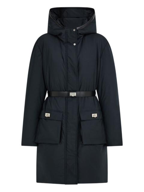 FERRAGAMO hooded belted parka
