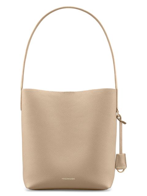 MAISON de SABRÉ Women's Leather Bucket Soft Tote Bag - Saharan Fuchsia