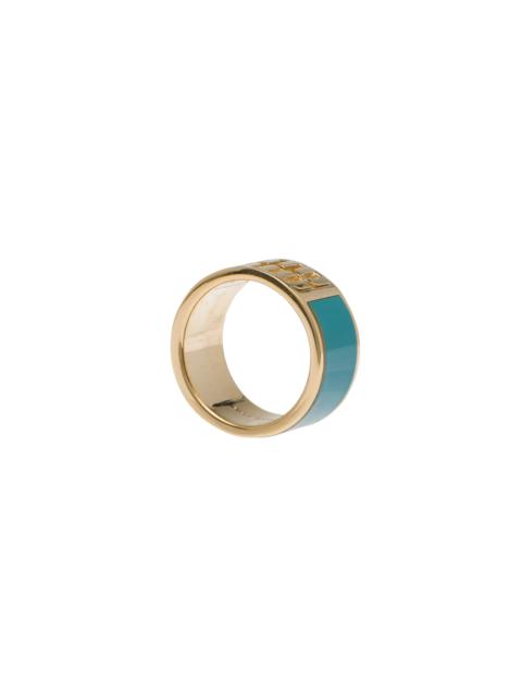 Miu Miu Enameled metal ring