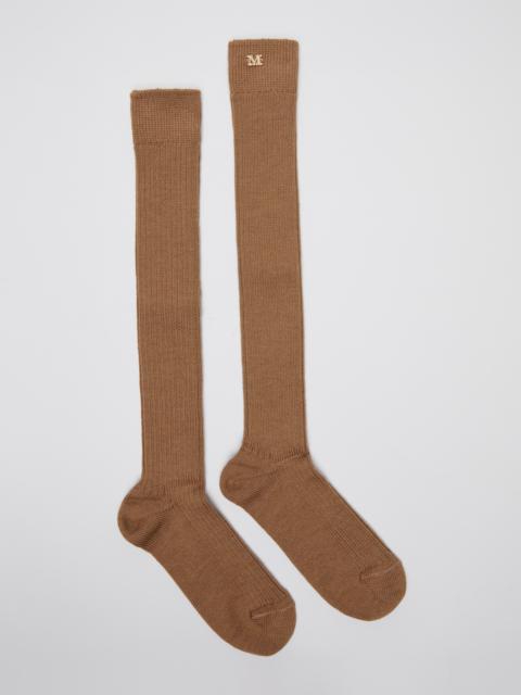 Max Mara VALANCE Stretch wool long socks